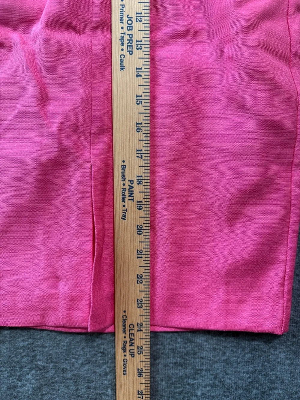 Ann Taylor Paperbag Belted Front Slit Pencil Skirt Pink Charm Size 00 Barbiecore